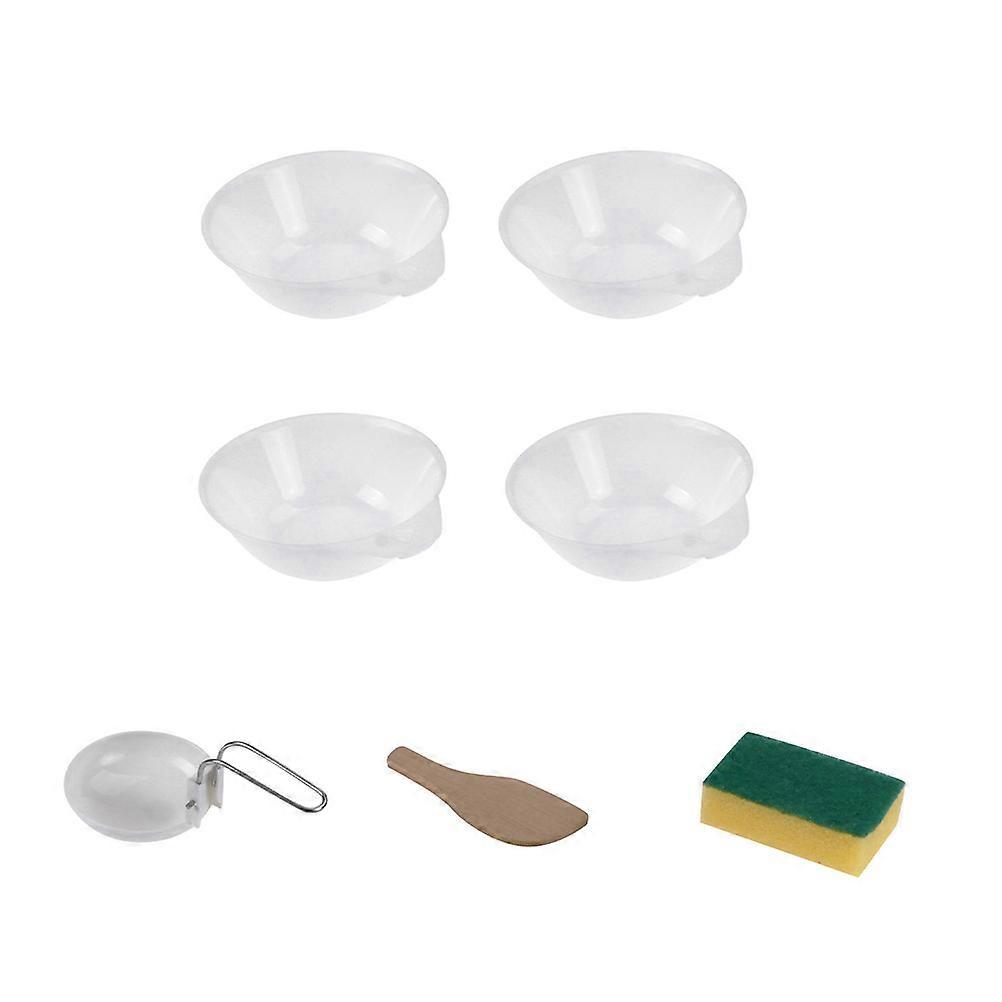 Camping Tableware Multi-function Portable Small Bowl Sponge for Backpacking 7Pcs