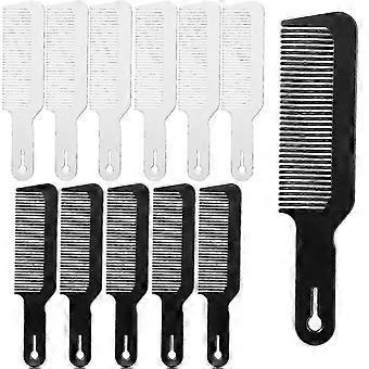 12 Pieces Barber Combs,Barberology 9 Inch Hair Comb Clipper Cutting Combs Resistant(Black+White)
