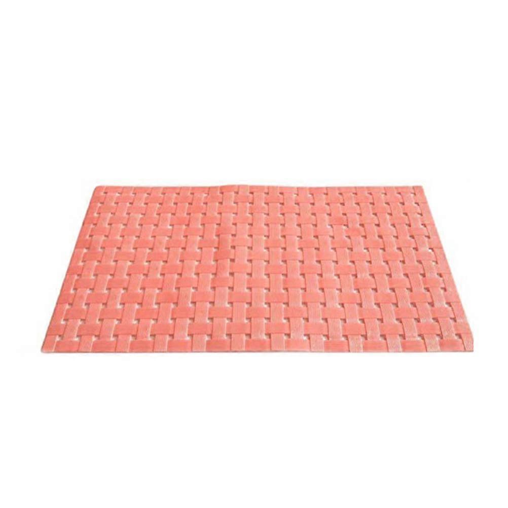 Shower Accessories for Bathroom Nonslip Bathtub Mat Orange 73x42cm Prevent Falling 1Set