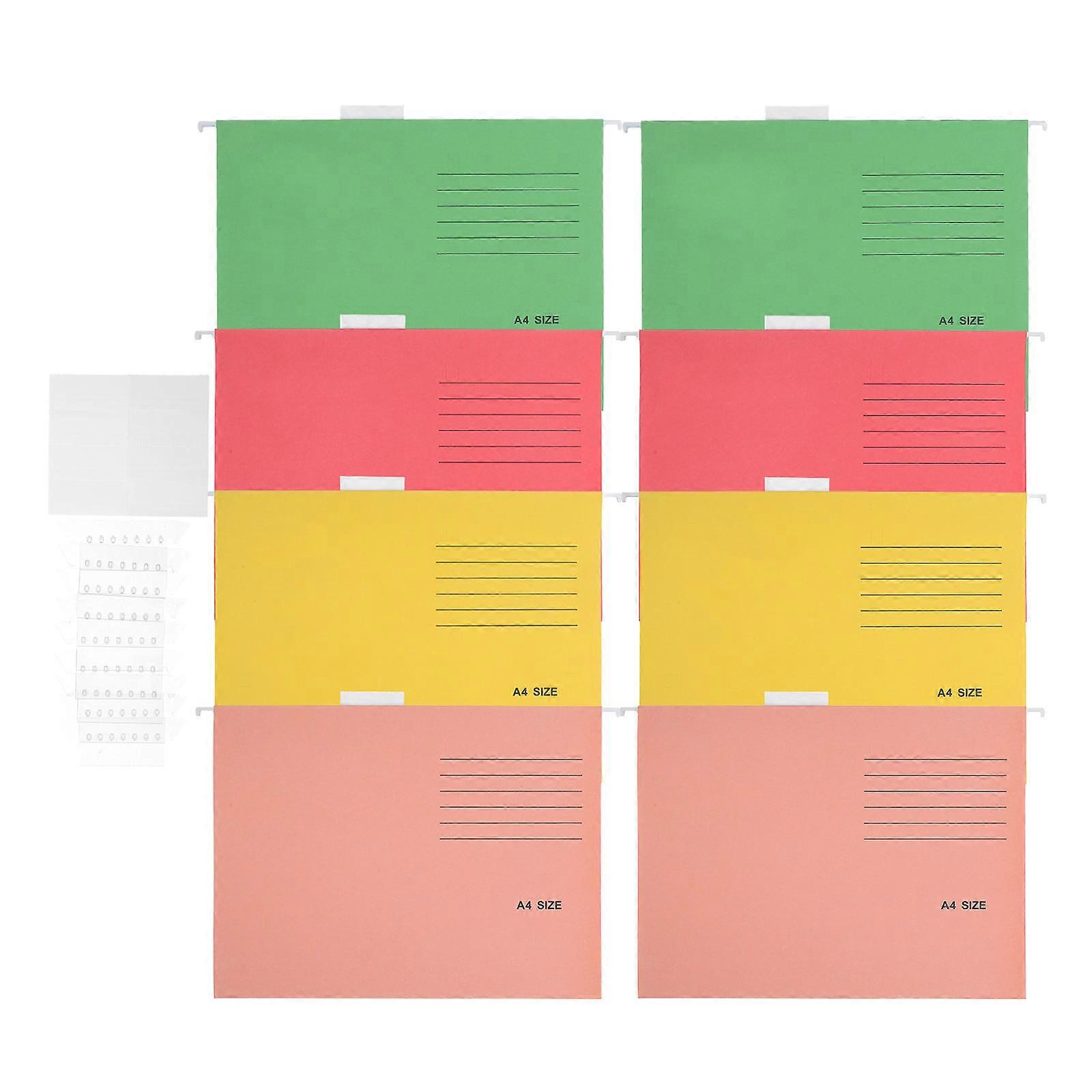 Portable File Organizer Paper Organiser Folder Suspension Design Document Organization 8Pcs