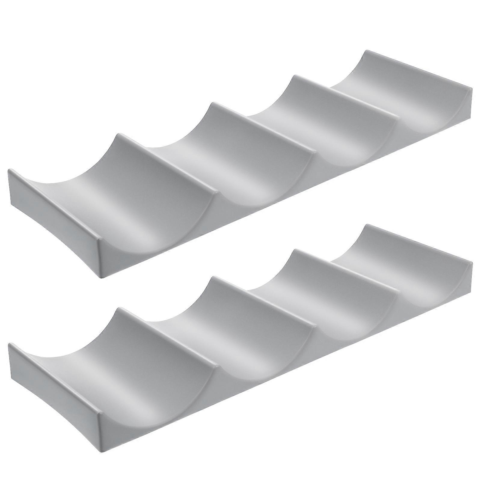 Beverage Display Stand Plastic Bottle Rack For Area Storage Holder 2Pcs Random Color