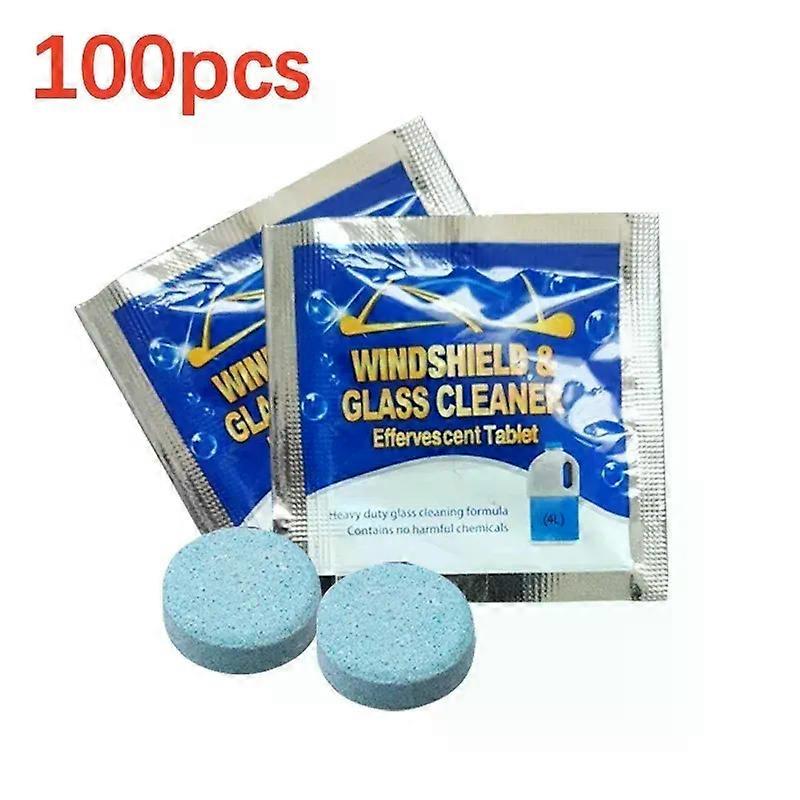 Solid Cleaner Car Windscreen Cleaner Effervescent Tablet Auto Wiper Glass Solid Cleaning Concentrated Tablets Detergent