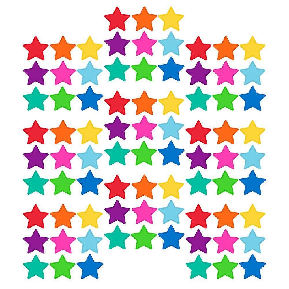 Stars Classroom Decor Star Shaped Paper Cutouts Assorted Color For Bulletin Board And Diy Crafts 1 Set