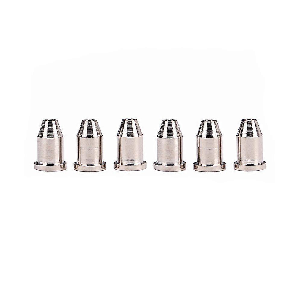Acoustic Guitar Accessories Metal String Cap Silver 1.2*0.8cm For Guitar Repair 6Set