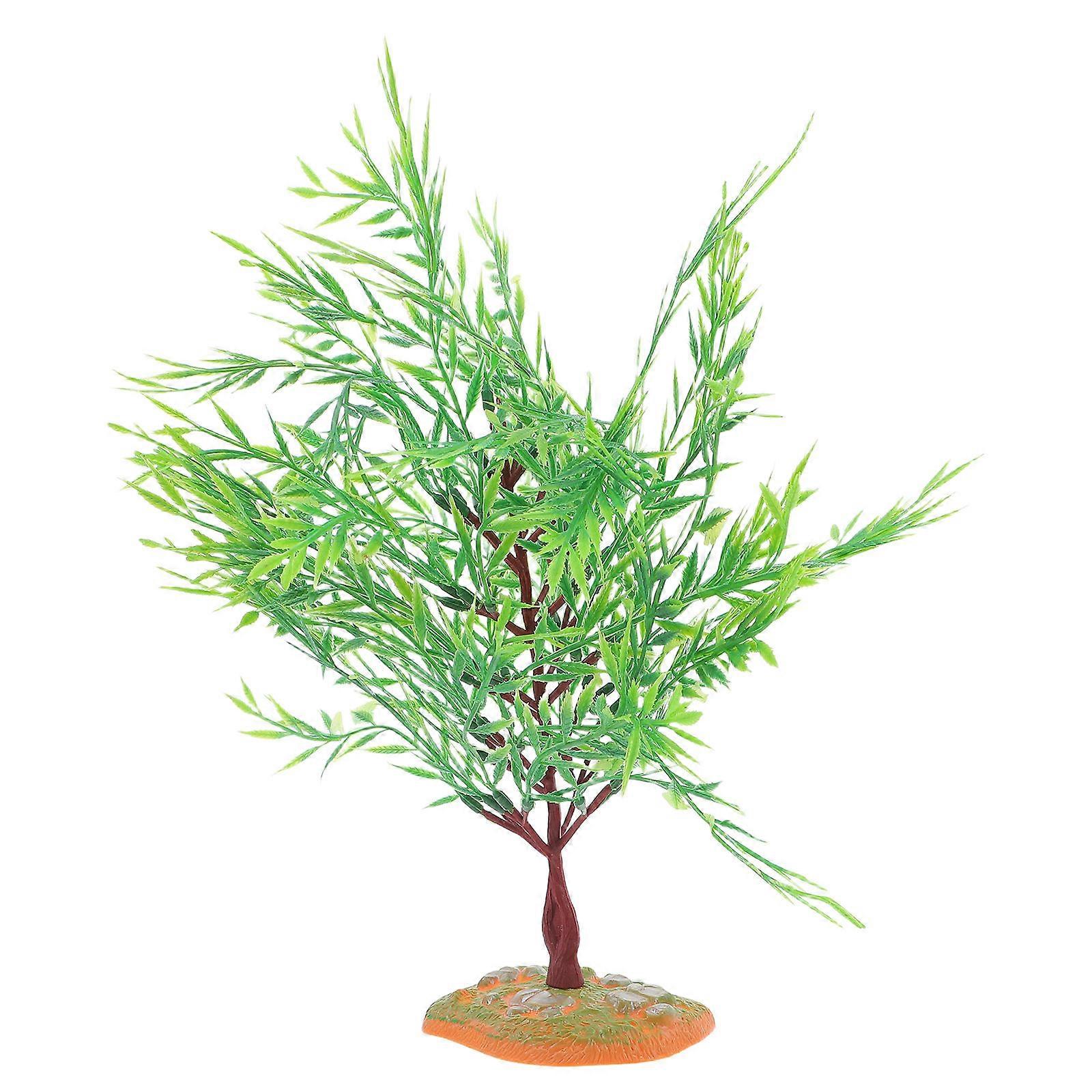 Miniature Willow Tree Plastic Model Trees For Model Railroad Scenery Home Decoration 28.50X23.00X7.50CM Scene Enhancement 1Set