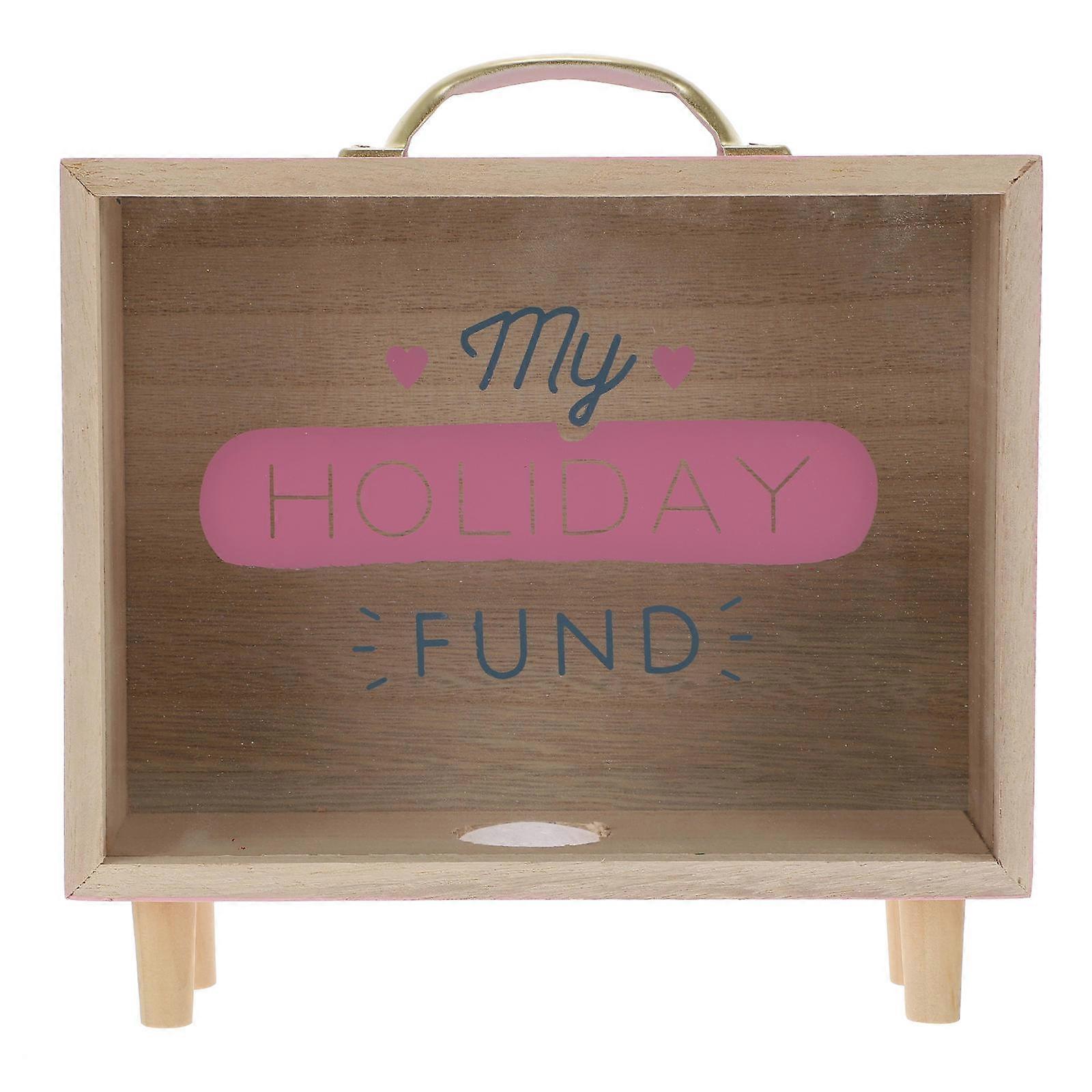 Cute Pink Large Capacity Savings Box Multi Functional Storage Case Desktop Organizer Home Decoration