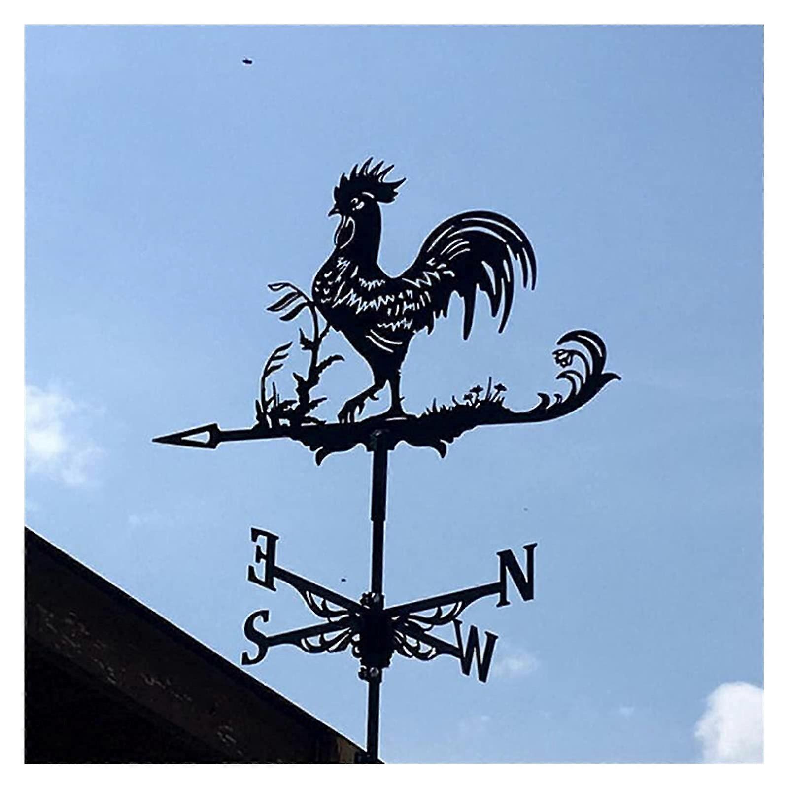 Weather vane with rooster pattern, garden post, easy to mount 627 Ref: 5968
