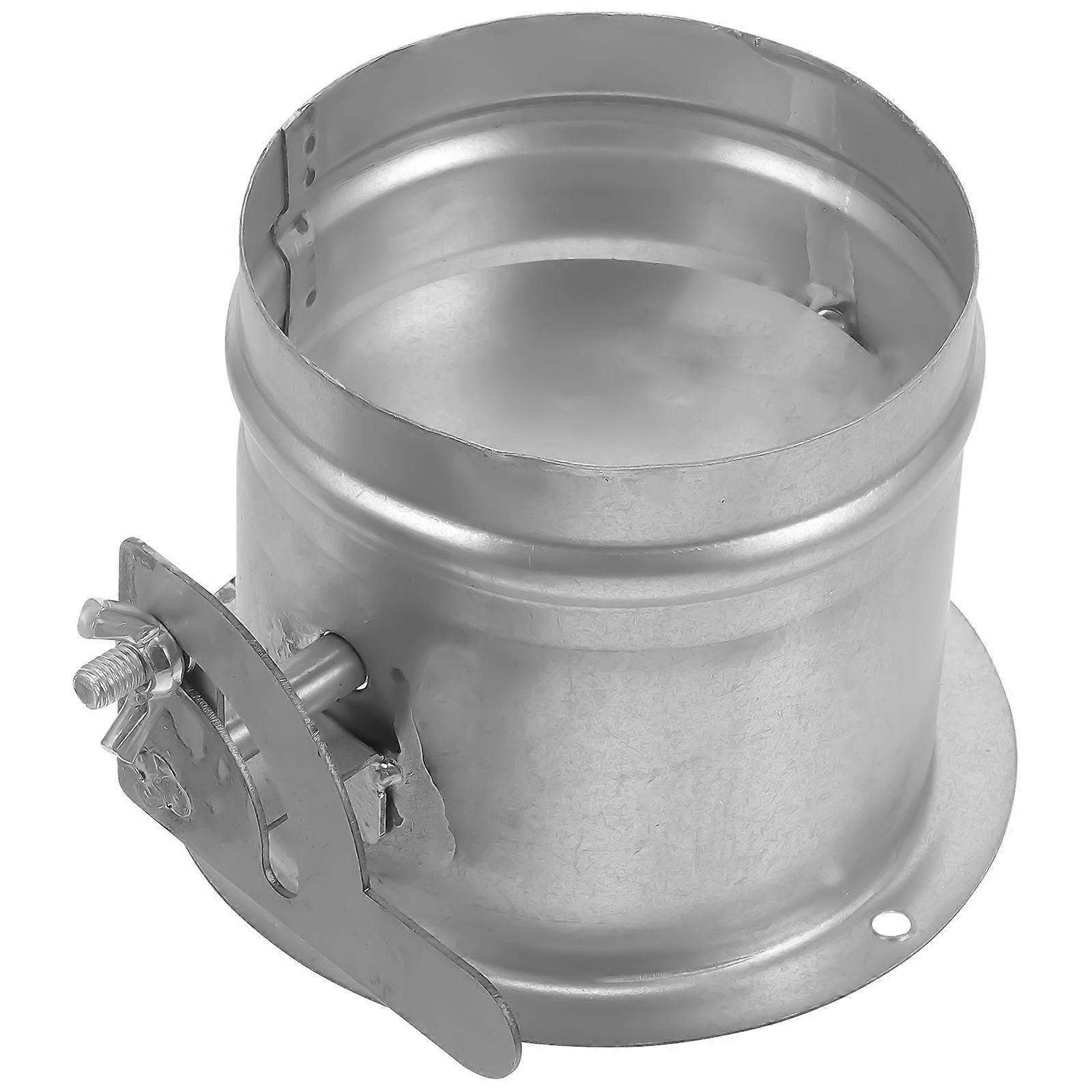 Vent Damper Airflow Ducting Insert For Kitchen Use Round Shape Stainless Steel 1Set
