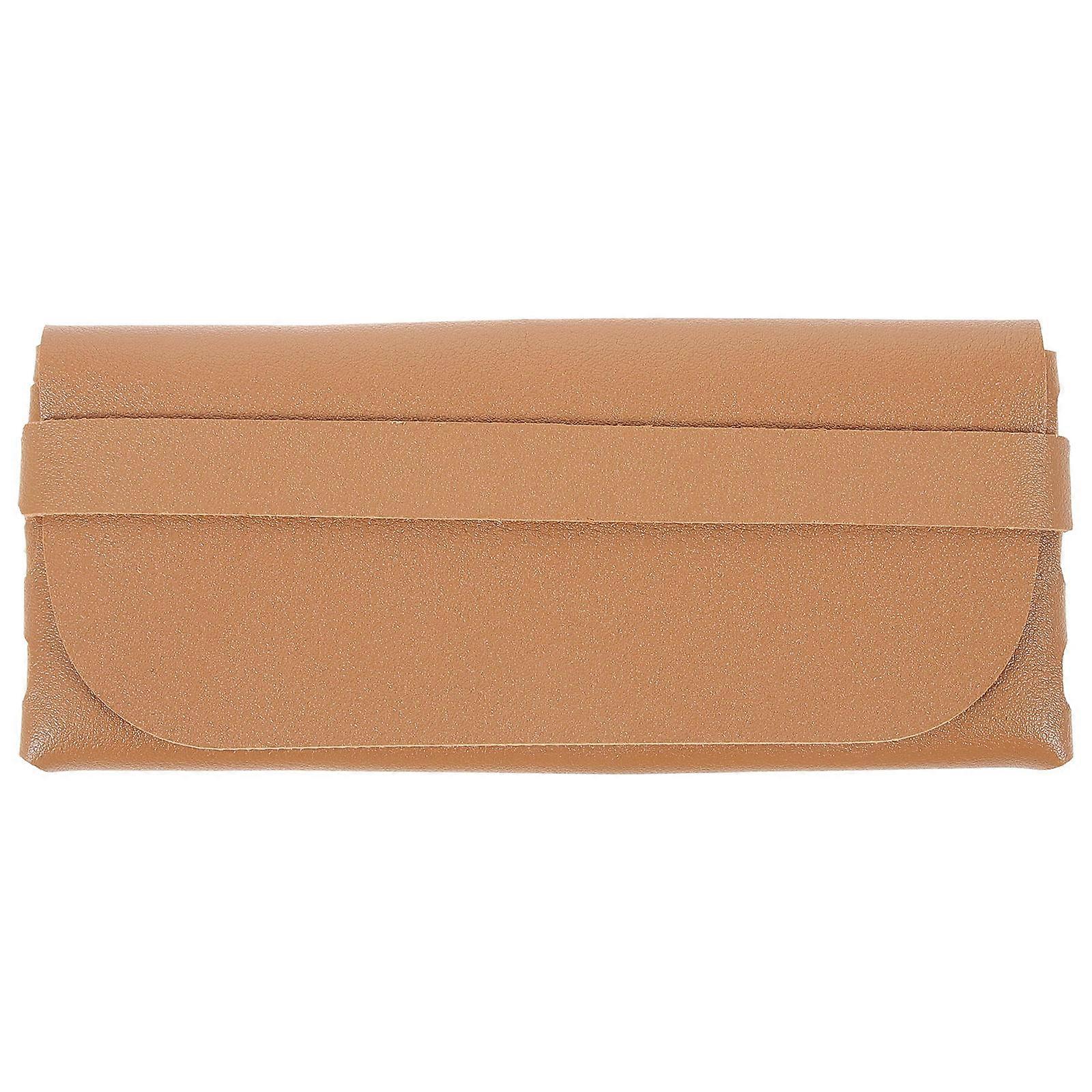 Glasses Storage Pouch Chocolate Rectangular Protective 1Set