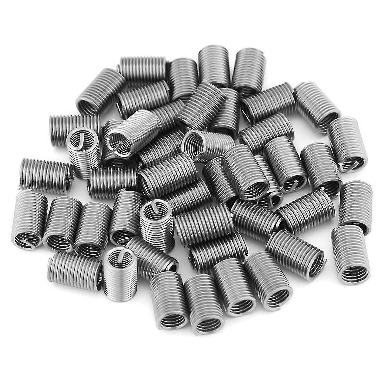 50buc oțel inoxidabil SS304 spirală sârmă spirală filet filet inserții M6 x 1.0 x 3D lungime
