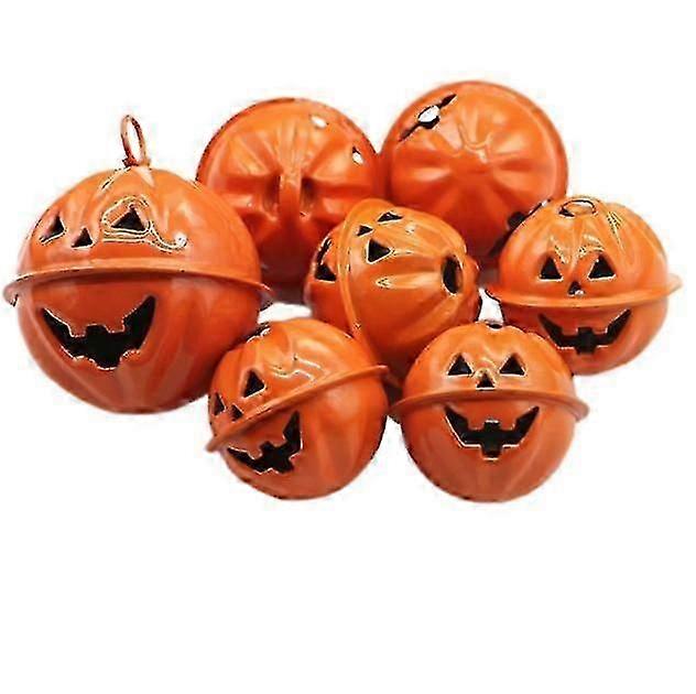 هالوين أجراس اليقطين شجرة الزينة 5/50pcs 4cm شنقا ديكور اليقطين رئيس أجراس هالوين بيل حزب اللوازم