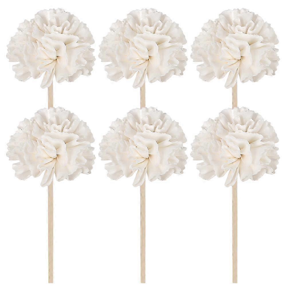 6Pcs Natural Rattan Reed Sticks for Essential Oil Aroma Diffuser, Compatible with Various Brands of Fragrance Diffusers