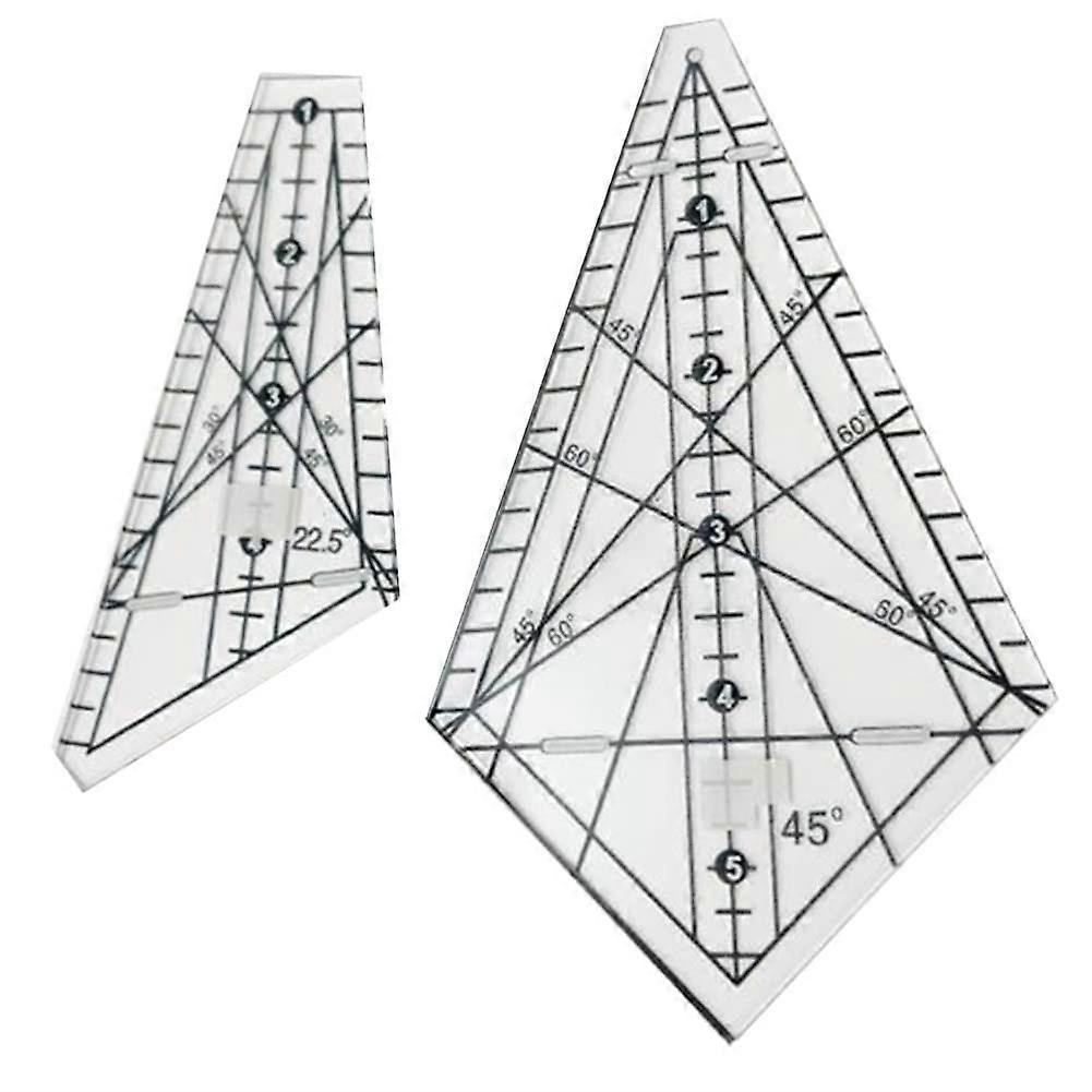 Acrylic Sewing Patchwork Squedge 22.5/45 Degree Patchwork Quilting Template DIY Stencil Tool