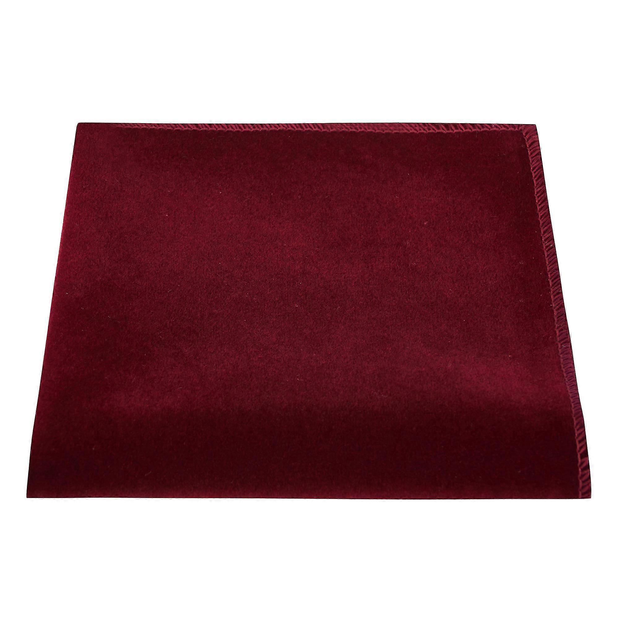 Bordeaux Röd Sammet Pocket Square