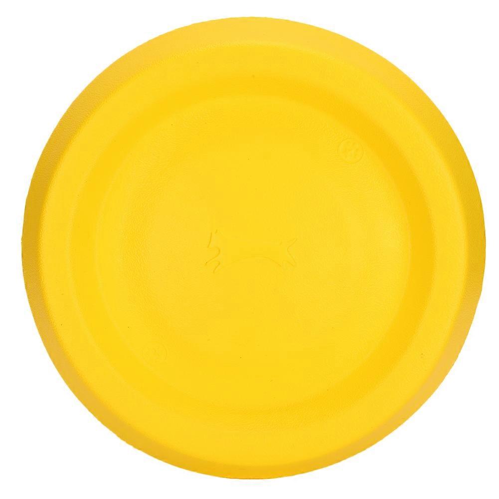 EVA Bite Resistant Yellow Soft High Buoyancy Outdoor Swimming Pool Floating Pet Fly Disc Training Toy for DogsYellow Disc