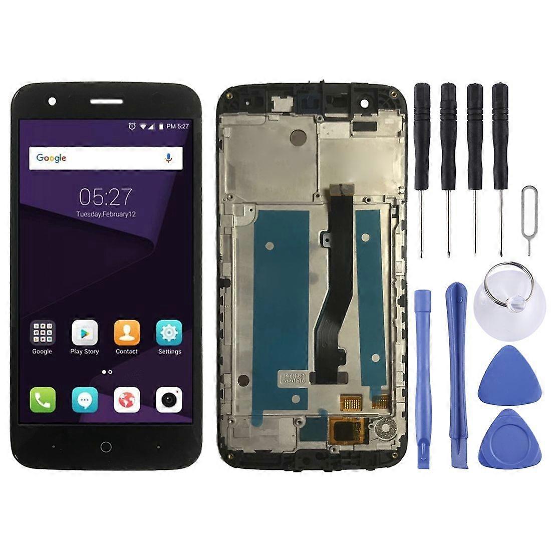 LCD Screen for ZTE Blade V8 Lite Digitizer Full Assembly with FrameBlack)