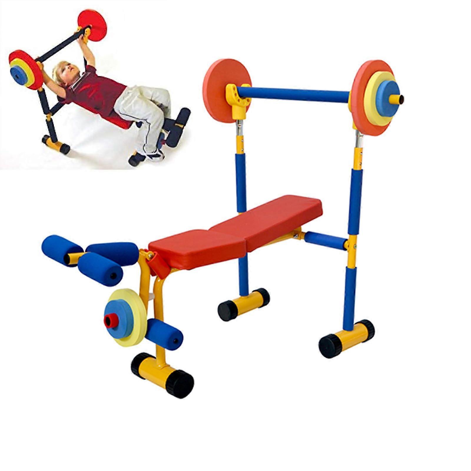 Dumbbell bench set, children's play bench and leg press for toddlers