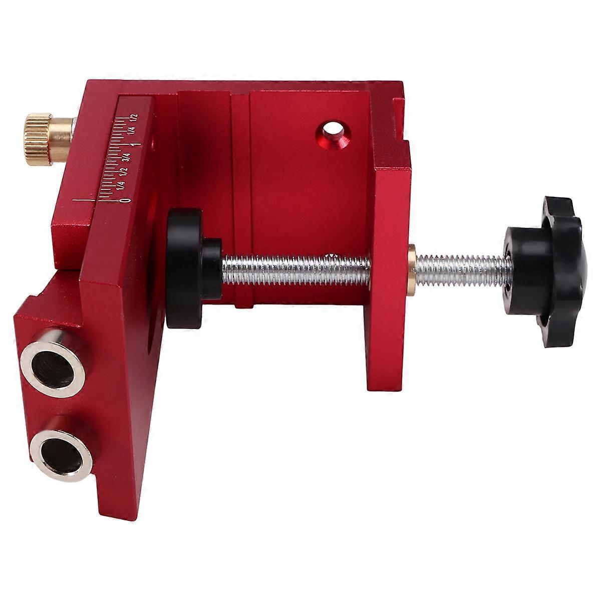 Pocket Hole Drill Guide Dowel Jig, Aluminium Oblique Hole Locator Drilling Kit Woodworker DIY Tools