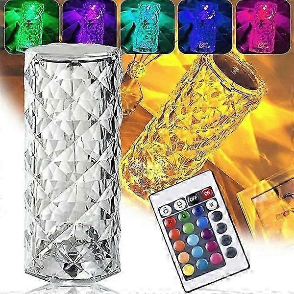 Transparent Crystal Diamond Table Lamp / Night Light