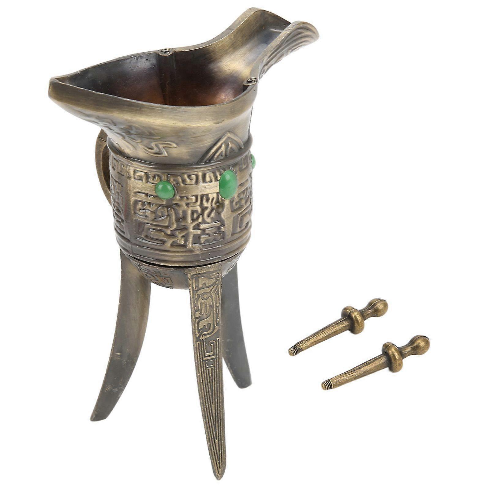 2025 legújabb modell antik boroscsésze elegáns gyönyörű mintás fém hármas