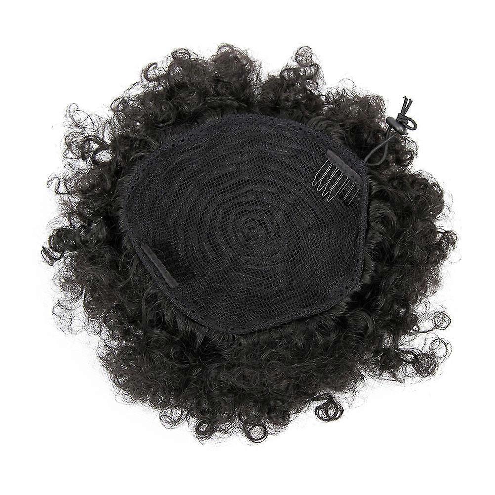 Hair Buns for Women Afro Puff Drawstring Ponytail Adjustable Size Synthetic High Temperature Fiber 2Set