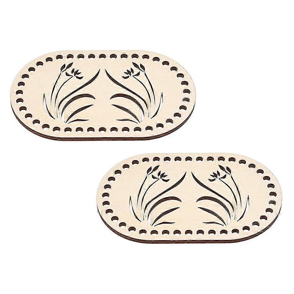 Elliptical Wooden DIY Bag Bottoms – Smooth, Durable Bases for Crochet, Knitting & Craft Projects – Ideal for Tote Bags and Baskets