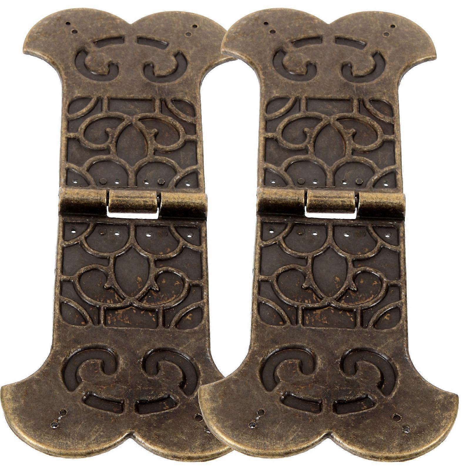 Mini Retro Hinges Wooden Boxes Hinges Non-rusting Multipurpose Easy to Install 2Pack