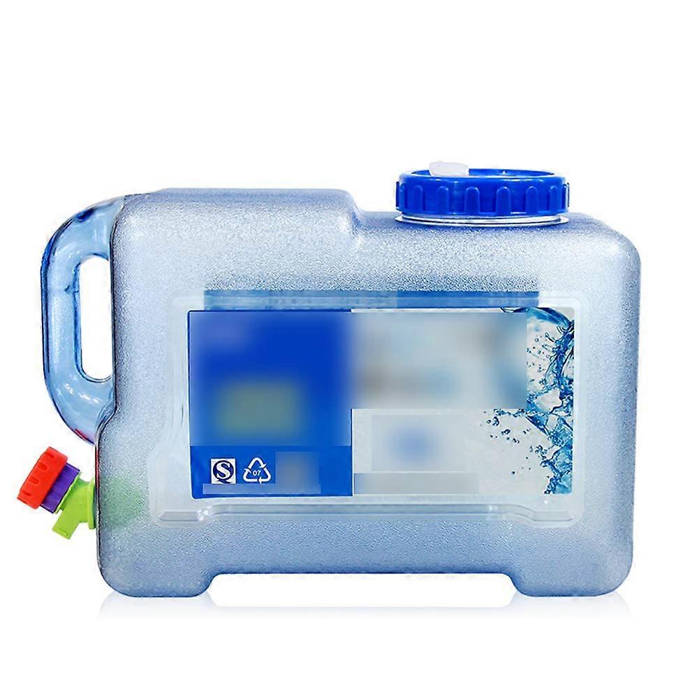 Portable Water Storage Bucket for Outdoors With Faucet and Square Polycarbonate Bucket Thickened Design 18 L Capacity