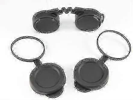 Pack Of 10x42 Rubber Lens Caps For Binoculars - Includes Rainguard, Objective Optics Protection Covers