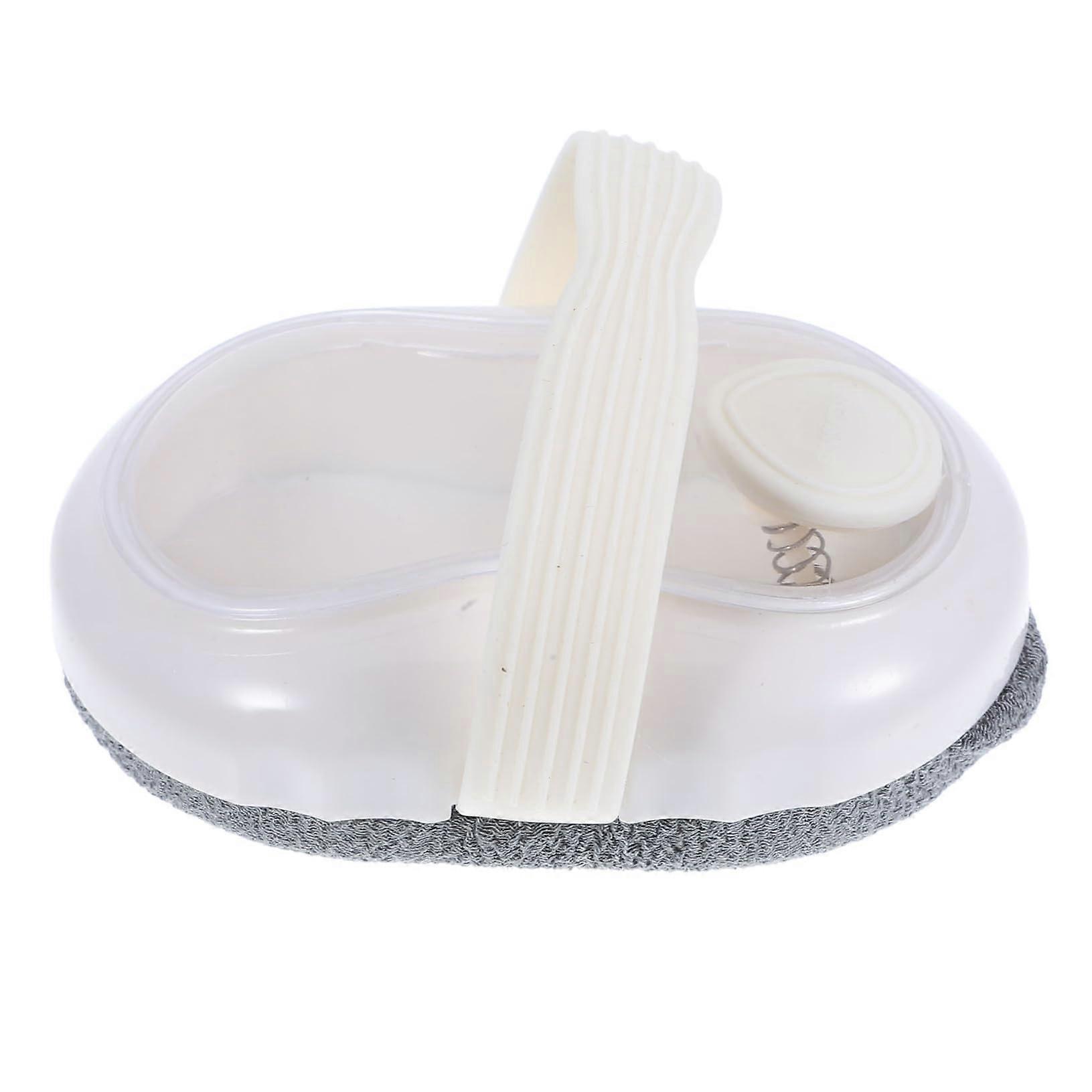 Scalp Massage Brush with Soft Silicone Bristles for Hair Washing and Exfoliating Shower Use White