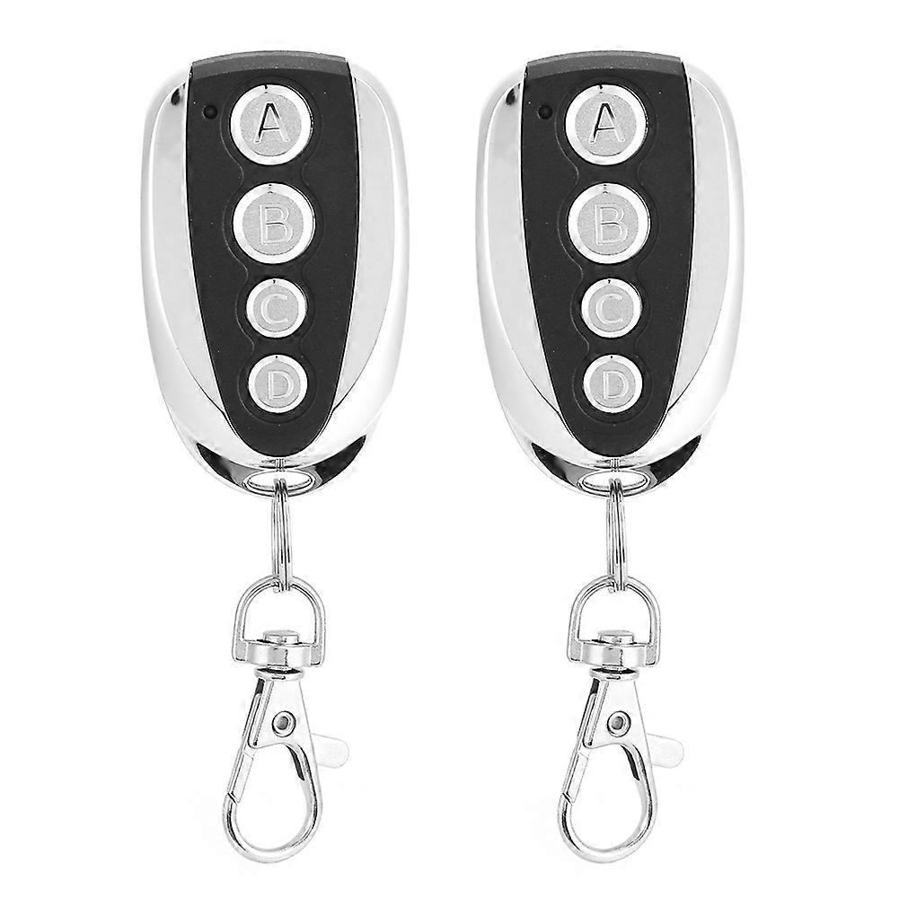 2pcs 433MHZ 4 Button U shape Duplicate Electric Door Remote Control