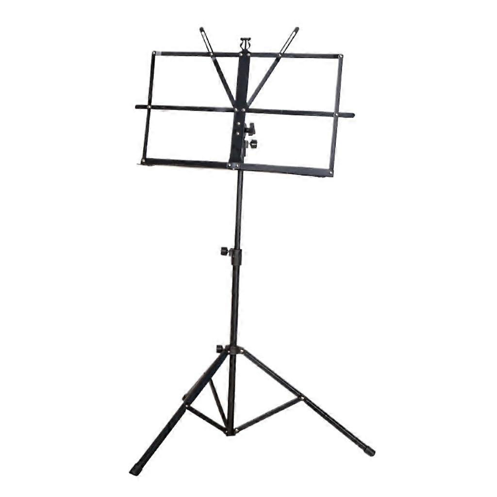 Universal Music Stand Shelf for Guitar, Violin, Guzheng, Erhu – Easy to Assemble, Compact and Portable, Black