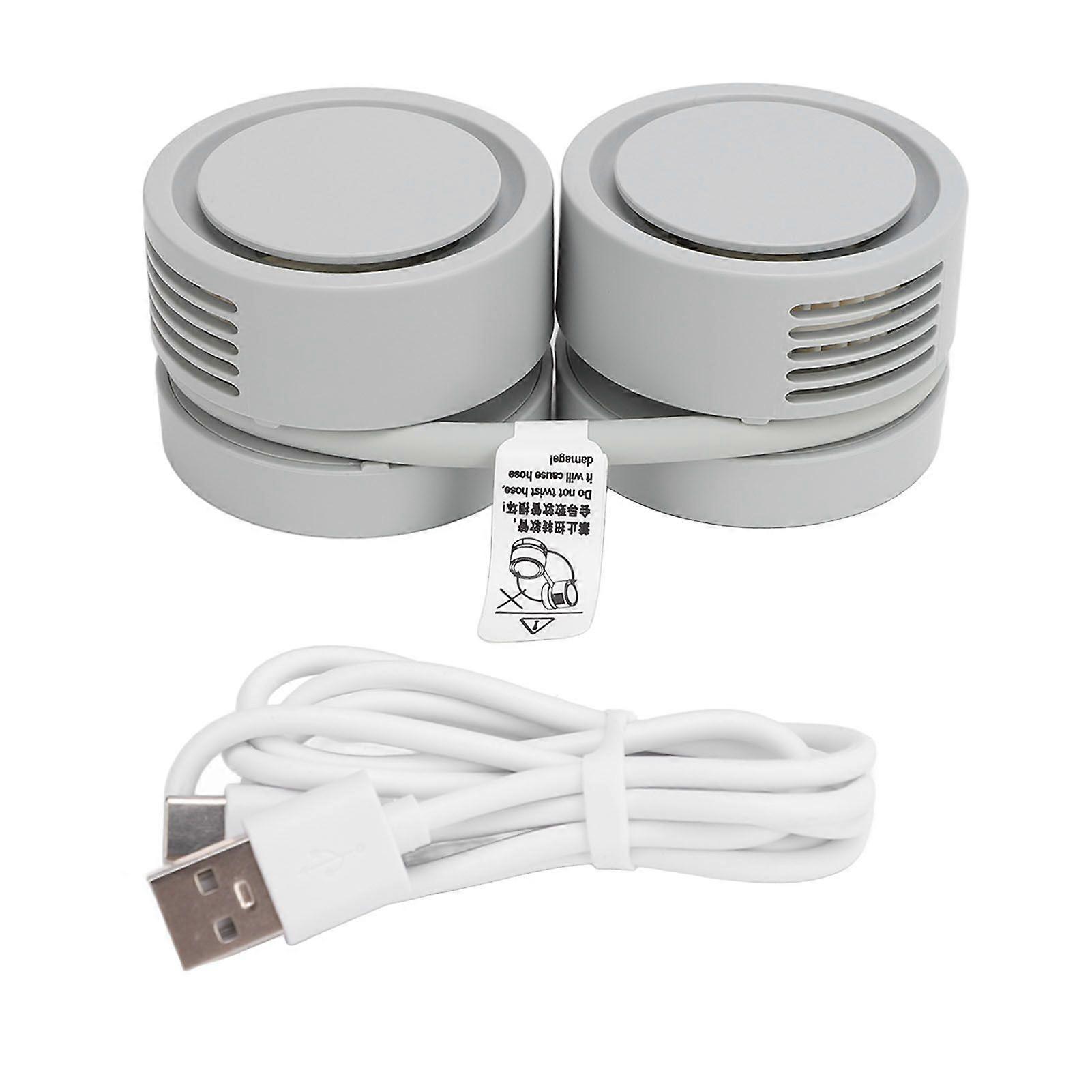 Portable Neck Fan Multifunctional 3 Levels Adjustable 360 Degree Silent Aroma Diffuser Cooling Bladeless Fan for Outdoor Ice Green YMHC