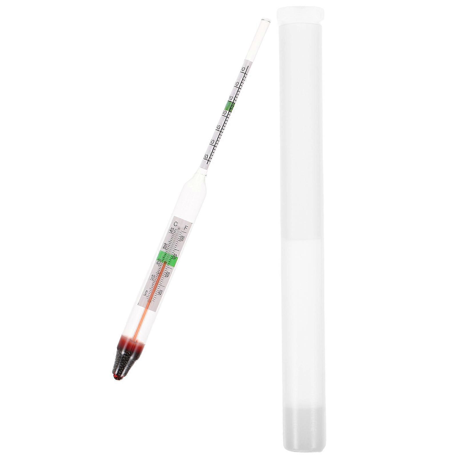 Fish Tank Hydrometer High Precision Meter Cylindrical Shape for Aquarium Maintenance Assorted Color 1Set