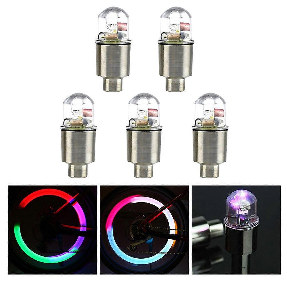 Cycling Hub Light Bike Rim Led Lights Motorbike Night Visibility Enjoyment During Driving 5Set