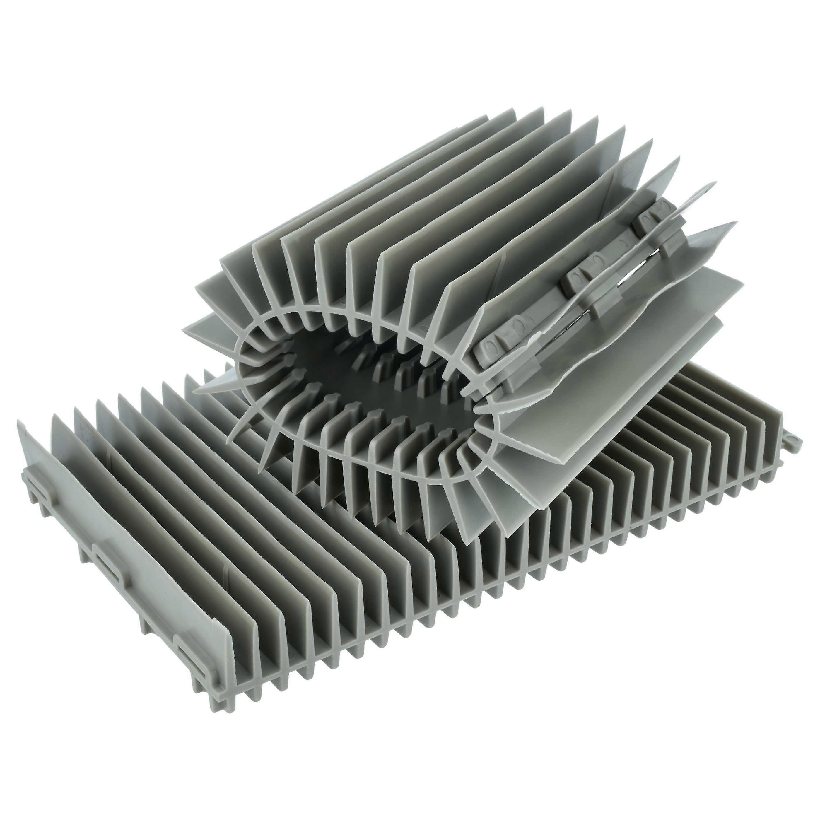 vhbw 2x brushes compatible with Zodiac Vortex 3, 4, 2 pool robots, pool vacuums - Made of PVC