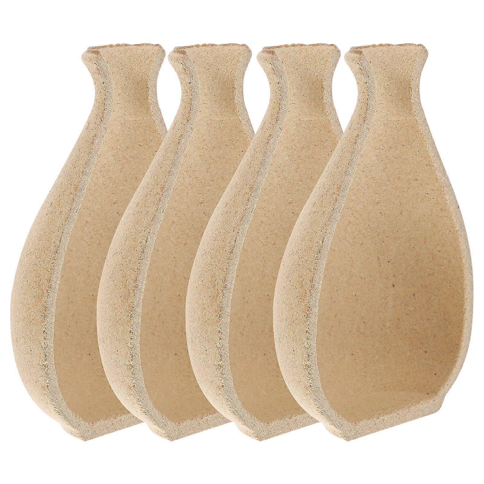 4個DIY花瓶木花瓶金型装飾フラワーボトルハーフ花瓶フラワーアレンジメント用