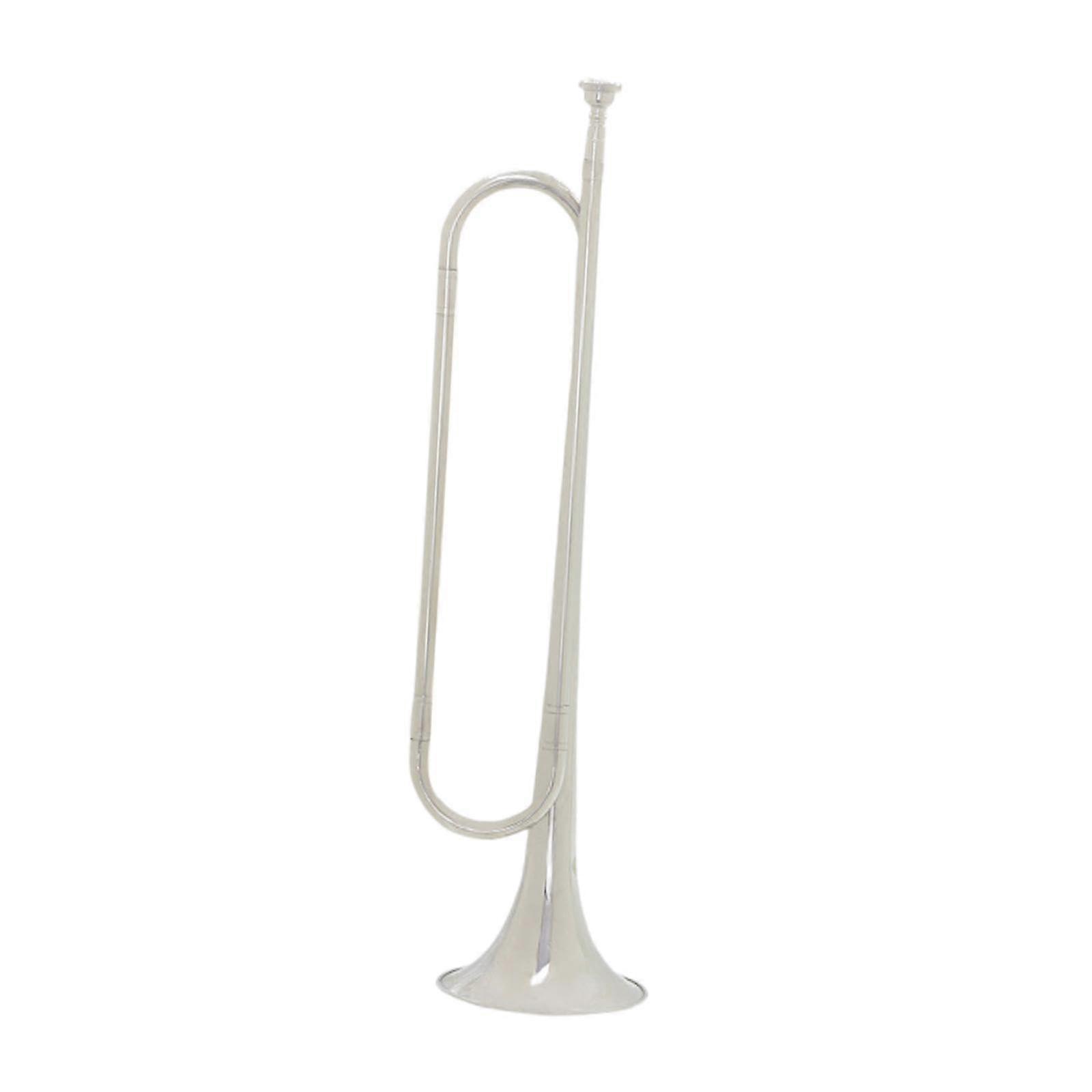 B Classic Cavalry Trumpet Mouthpiece Silver for Scouts Orchestra, Standard Size, Premium Quality, Durable Design