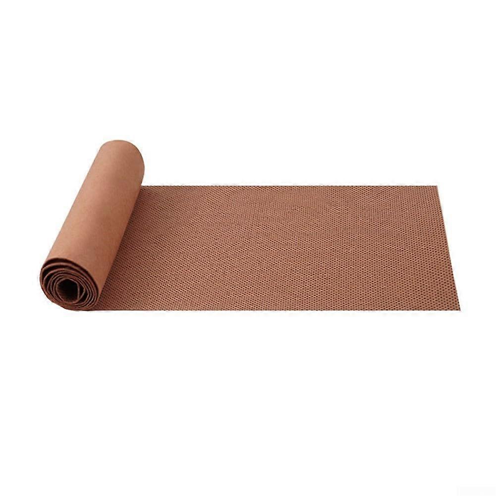 Nonslip snow mat made of felt, for outdoor use, with silicone particles for improved traction, Brown (40 x 203 cm) 40*203cm