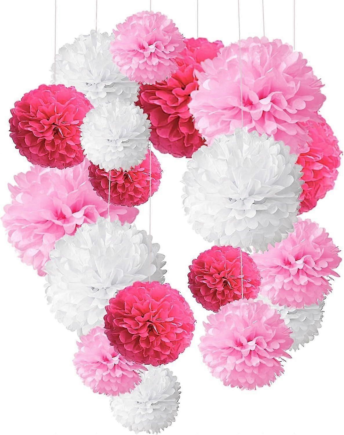 Vibrant Tissue Paper Pompom Kit Ideal For Birthday, Wedding