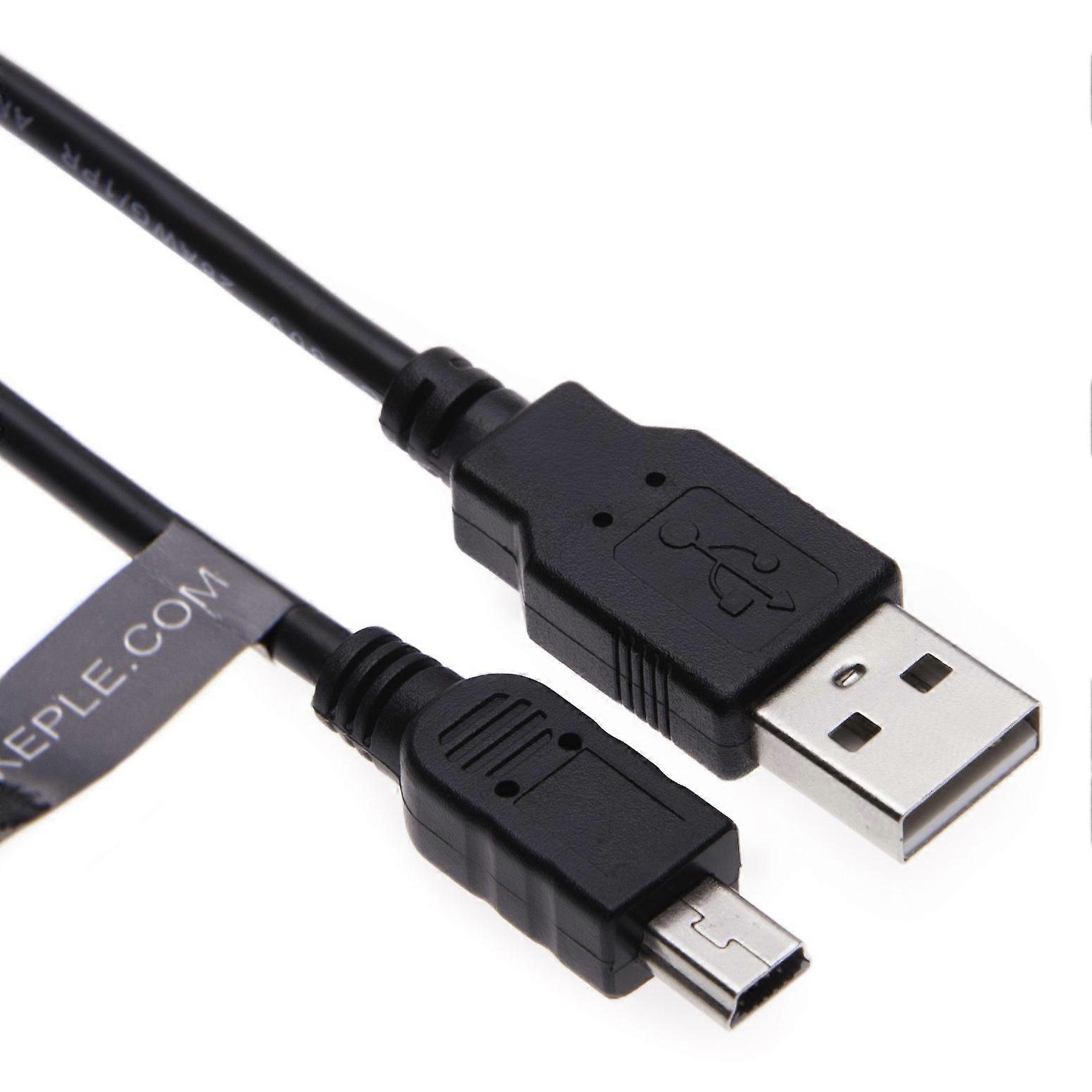 Mini USB Cable Lead Cord Charger Data Sync Garmin Edge 800 GPS Compatible 0.5m Black