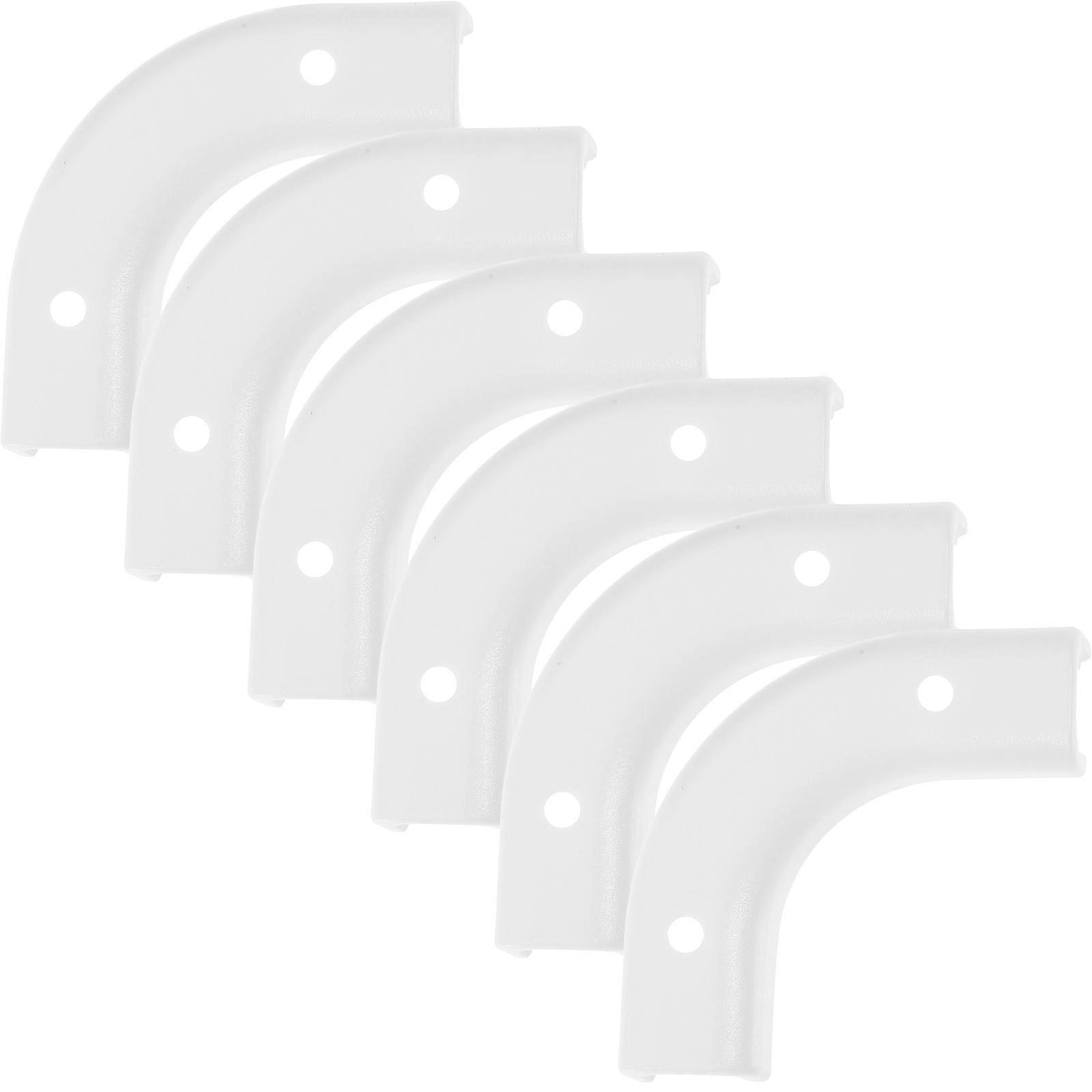6PCS Elbow Tube Clips for PE Pipe, Durable POM Support Brackets for Water Purifier Conduit Clamps with Smooth Bends