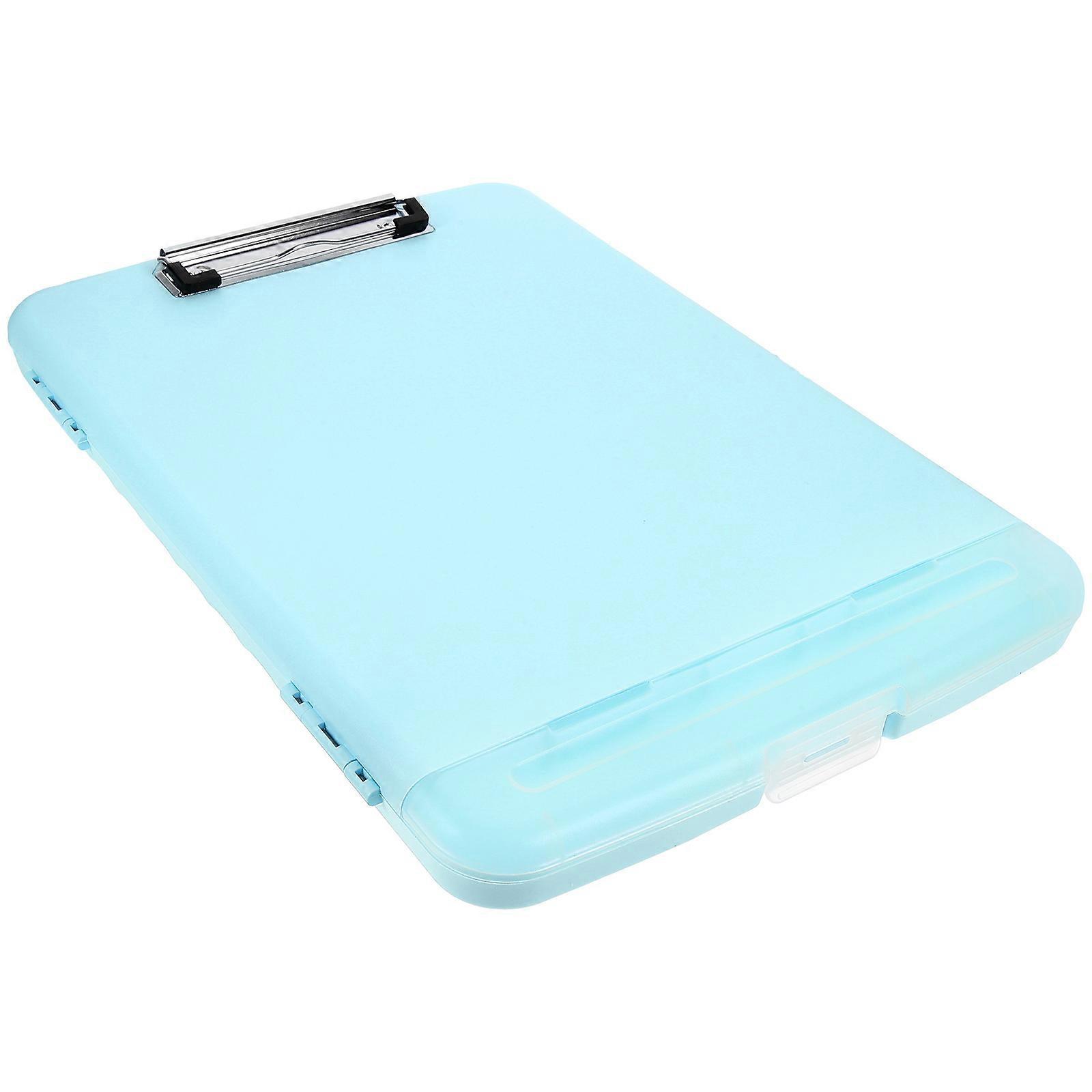 File Storage Clip Rectangular Simple Design Writing Pad Home Travel Aluminum Alloy 36.50X24.50X3.00Cm 1Pcs