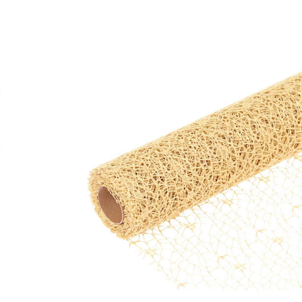 DIY Gauze Jacquard Net for Flower Wrapping Use Chocolate Color Suitable for Gifts and Decorations 10m x 50cm