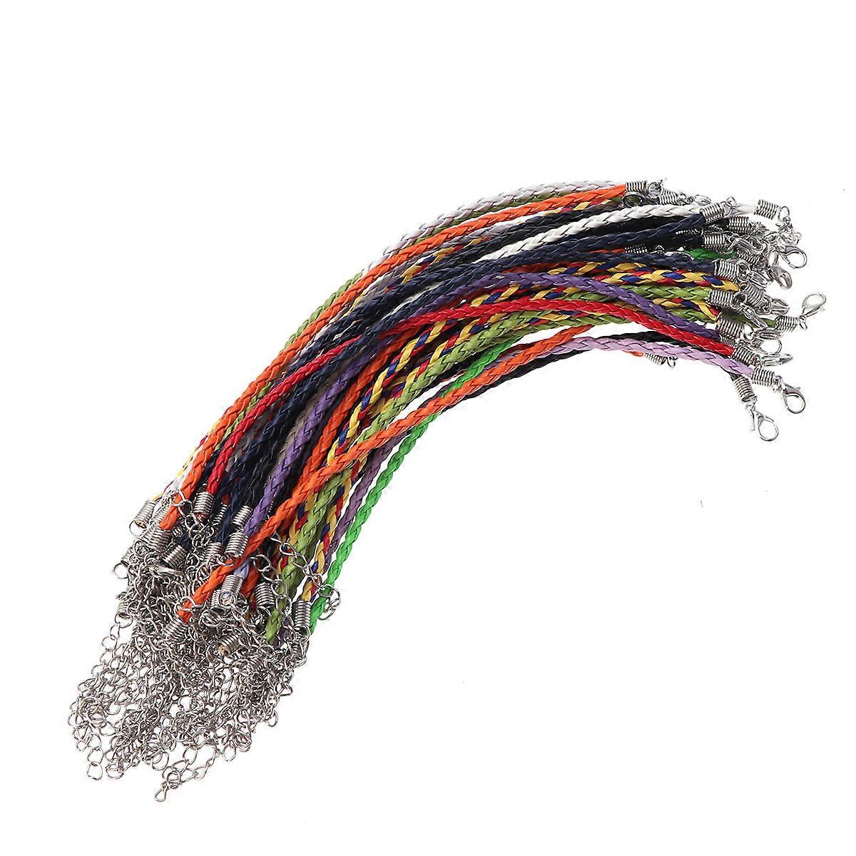 50pcs Assorted Color Bracelet Making Cords DIY Jewelry Crafting Material for Charm Bracelets