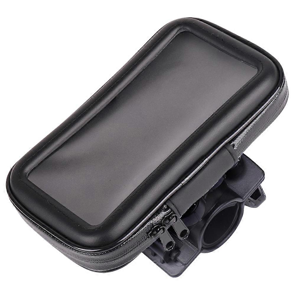 Bike Phone Holder Bag Multi Function with Window Easy Installation Rotatable Durable Frame Bag Organizer for Cycling