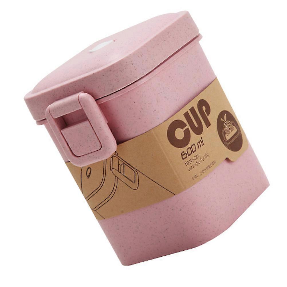 Pink Soup Cup for Storage Safe Plastic Reusable Great for Activities 4.33x3.54 Inches