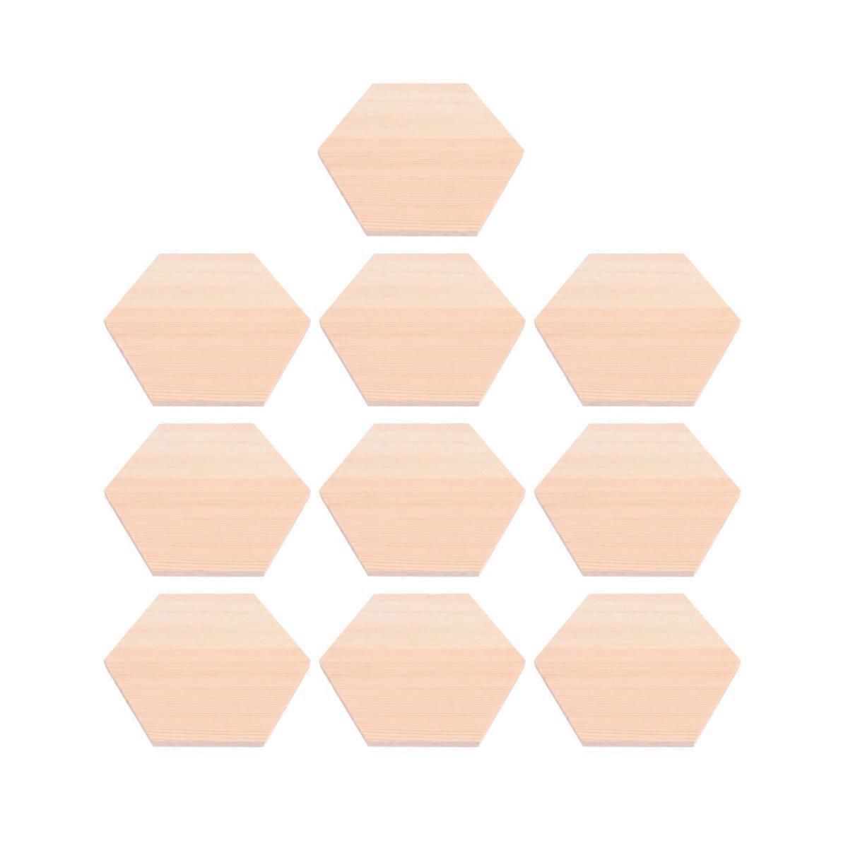 DIY Craft Wood Blocks Beige Color Perfect for Art Projects and Decor Synthetic Material 5 Inch Size