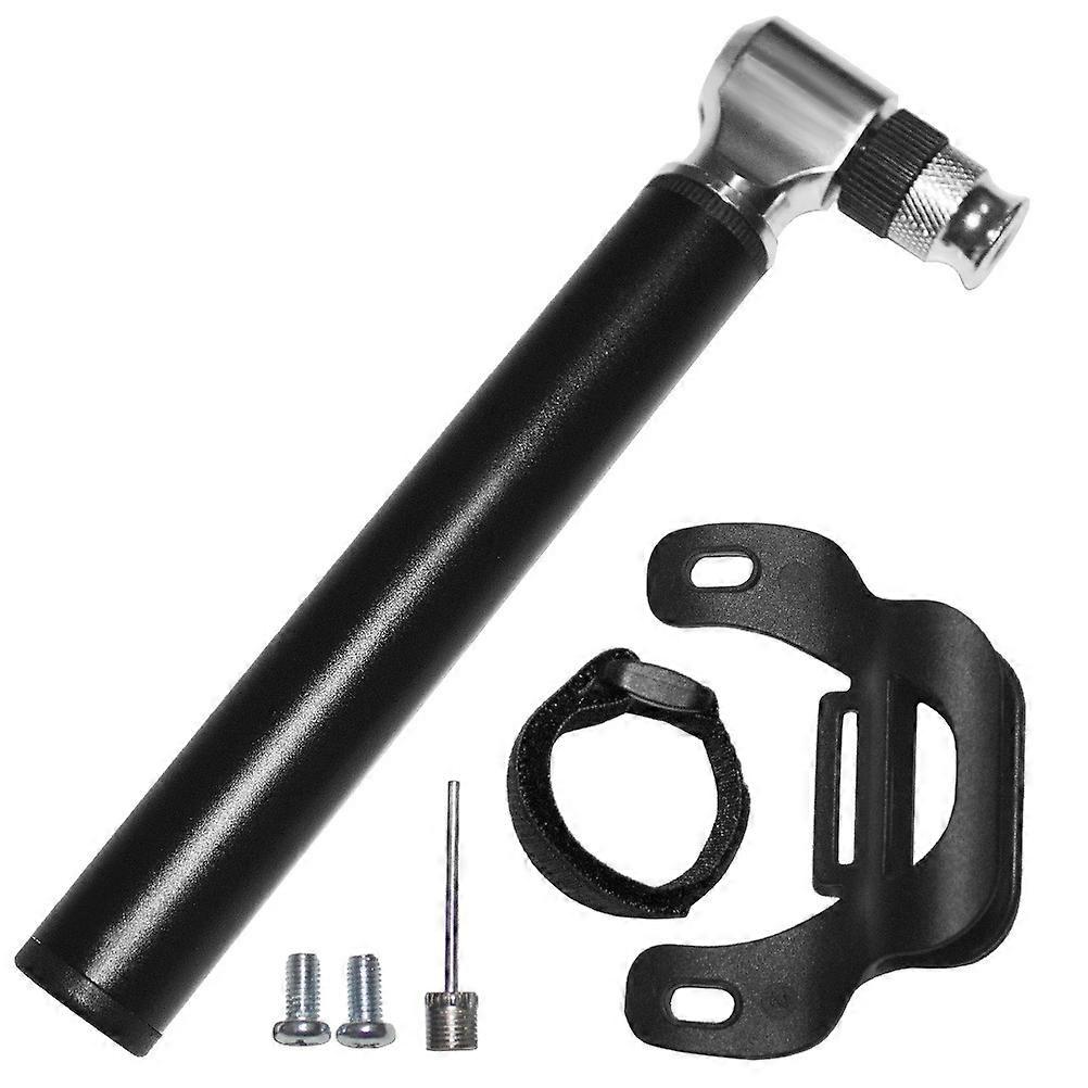 Portable Pump for Accurate Fast Inflation with Bracket Black aluminum alloy 4.5x1.2in