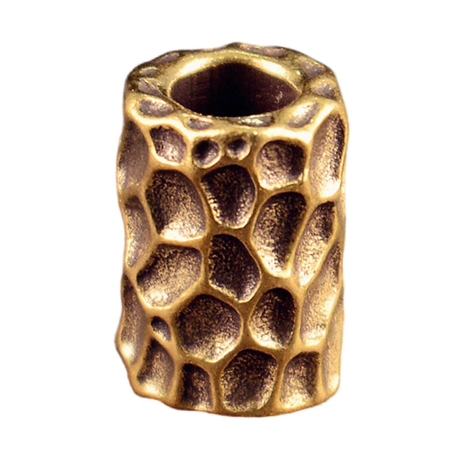 Alloy Cord Tip Cylinder Shape For Jewelry Creation Handmade Crafting Accessory Kit brass